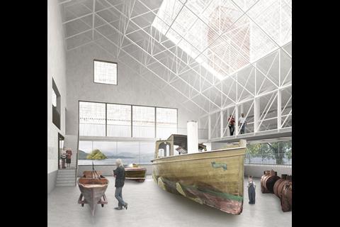 Windermere Steamboat Museum competition shortlist- Design B